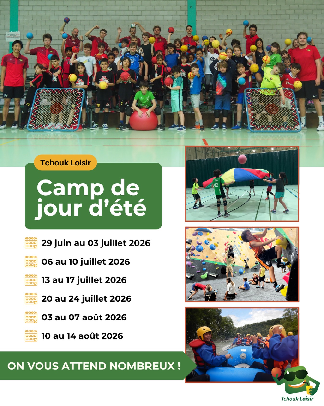 Avec Tchouk loisir, on vous attends nombreux pendant les camps de vacances d’été ! Beaucoup d’activités sont prévues 😊

Inscrivez vous vite 😀 

#tchoukballispassion🤾💪❤️ #tchoukball #sport #new #campdevacances