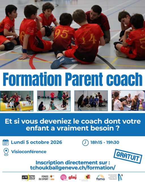 Et si vous deveniez le coach dont votre enfant a vraiment besoin ?
Encourager sans mettre la pression, réagir après une défaite, trouver sa place au bord du terrain… Être parent d’un jeune sportif, ça s’apprend aussi !
L’ACGT vous propose la Formation Parent Coach, gratuite et en visioconférence :
🗓️ Lundi 5 octobre 2026
🕖 18h15 - 19h30
💻 En ligne, depuis chez vous
🎁 Gratuit
👉 Inscription sur tchoukballgeneve.ch/formation
📸 Tina Lousse ; Erwan Le Guern ; Lara Sauser
#tchoukball #formation #parentcoach #tchoukballispassion🤾💪❤️ #sportjeunesse