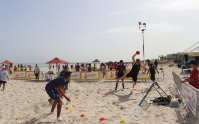 Lancement du Sahara Beach tchoukball avec la première journée de matchs