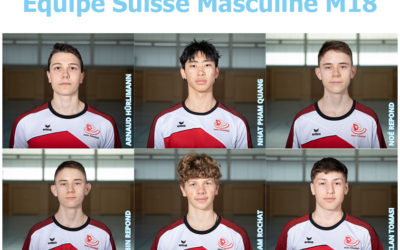 Championnats du monde junior M18 du 14 au 16 juillet 2023 à Singapour 6 genevois dans l’équipe suisse