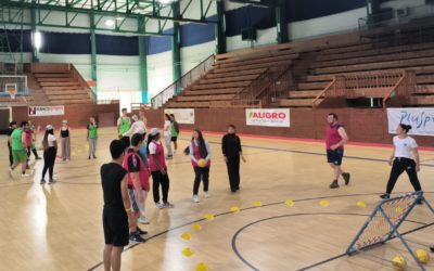 Du tchoukball lors de la journée Handisport